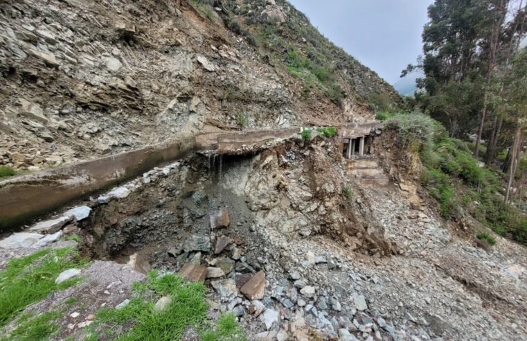 Más de 10 km de infraestructura hidráulica fueron dañadas por lluvias