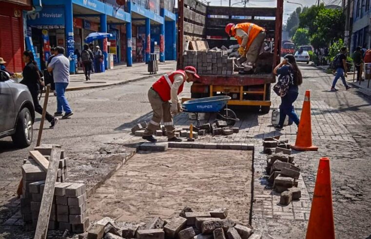 Recuperación del Centro Histórico incluye mejoramiento de red vial