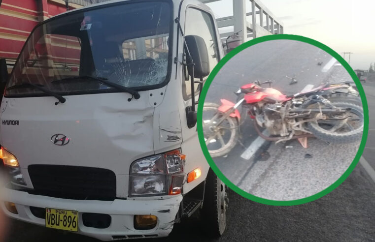 Motociclista fallece en choque de la Carretera Panamericana Sur