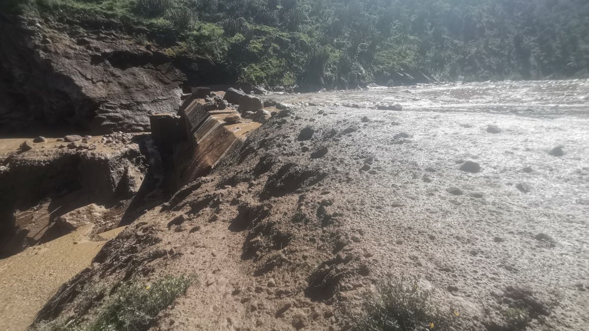 Lluvias intensas en Huambo causan daños al túnel 27 Majes Siguas I