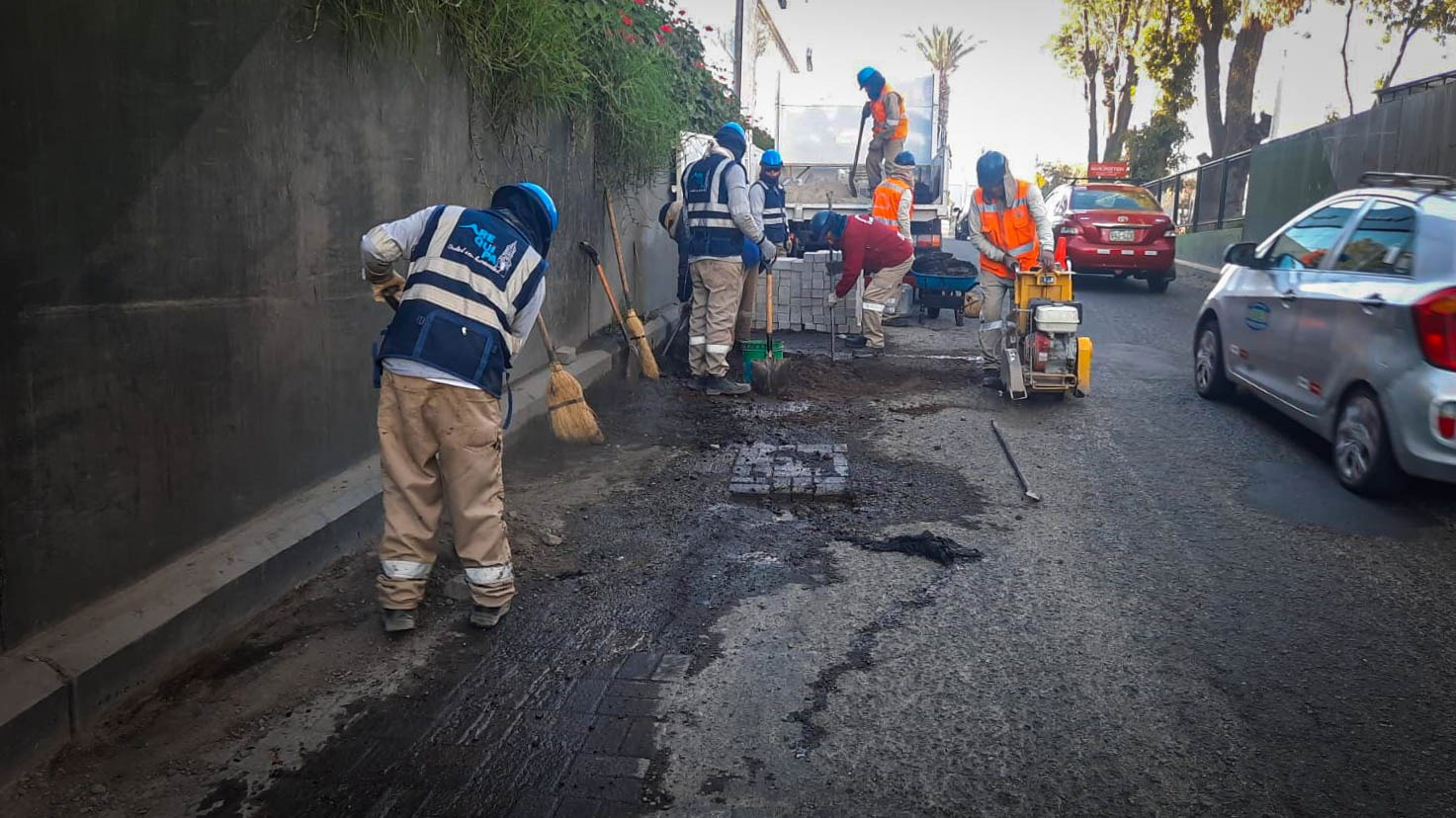 Intensifican obras de recuperación de la avenidas del Cercado