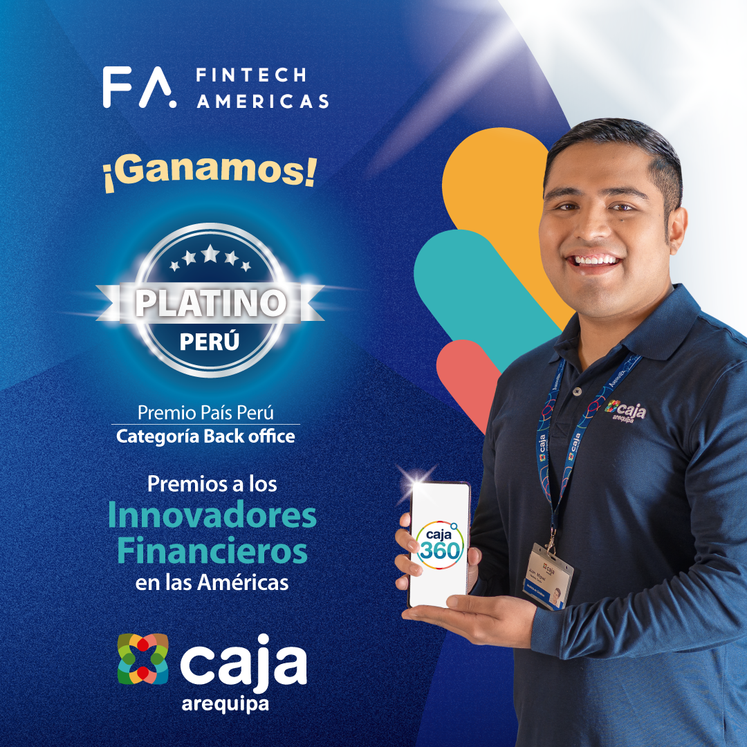 Caja Arequipa recibe premio internacional de Fintech Americas