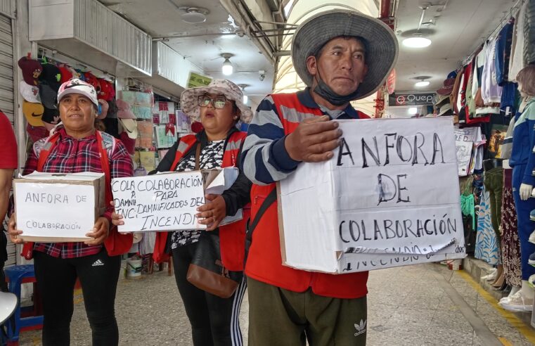 Recolectan cerca de S/ 3 mil para comerciantes afectados por incendio