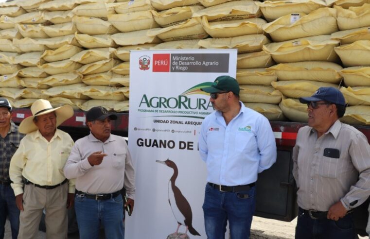 Agro Rural entregó 60 toneladas de guano a los agricultores de Majes