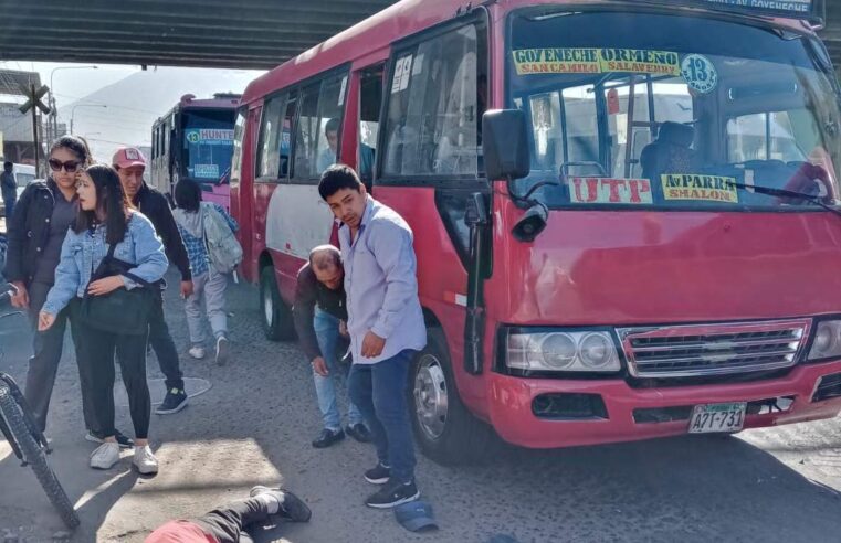 Chofer se da a la fuga tras accidente con ciclista
