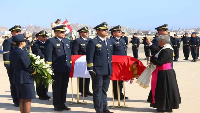 Despidieron con misa al mayor FAP Ramiro Rondón Medina