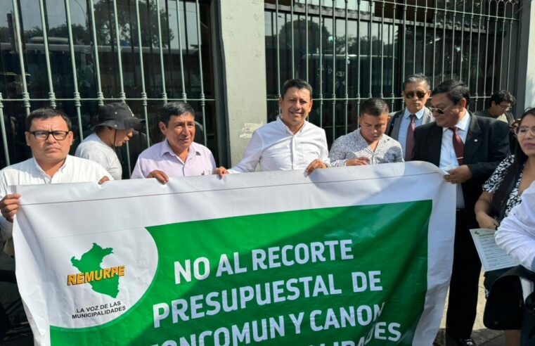 Alcaldes protestan por reducción de presupuesto en S/ 183 millones