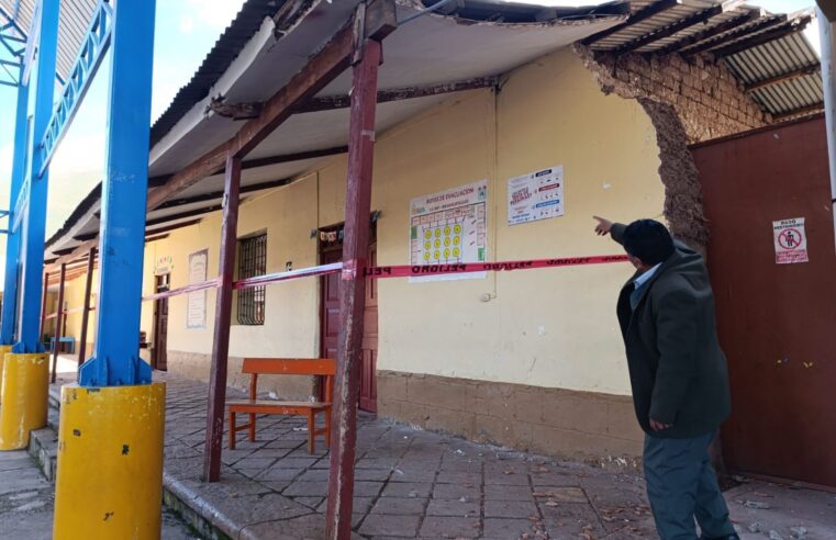 Piden declarar inhabitable antiguo colegio por daños causados por sismos