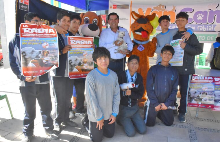 Se realizará campaña de vacunación antirrábica en Bustamante y Rivero