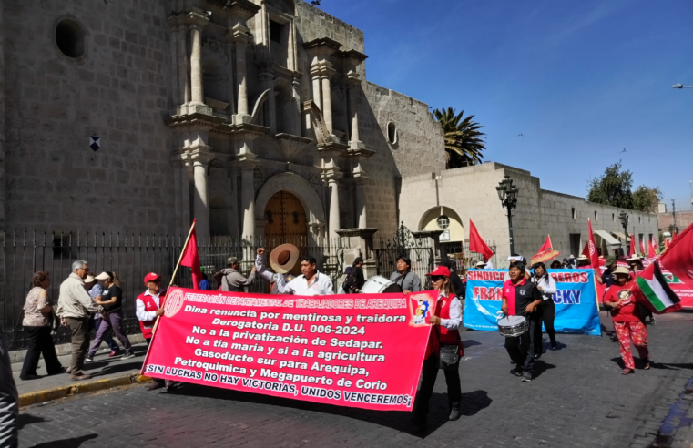 Manifestantes marcharon contra privatización del agua