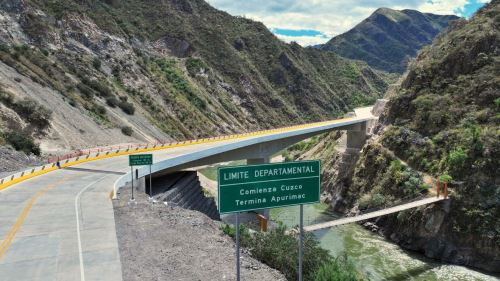 Puente Kutuctay agilizará el tránsito entre Cusco y Apurímac