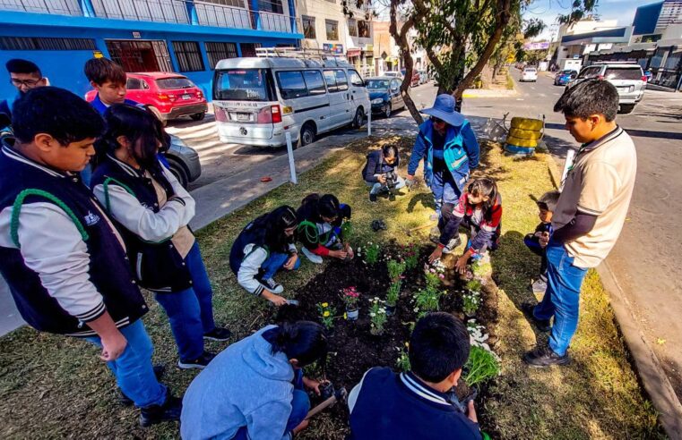 Comuna provincial impulsa forestación en el Cercado