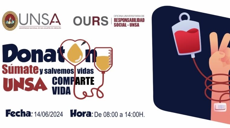 APERTURAN CENTROS DE DONACIÓN DE SANGRE EN LA UNSA