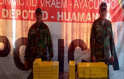 Vraem: Decomisan 46 kilos de droga y detienen a  traficante