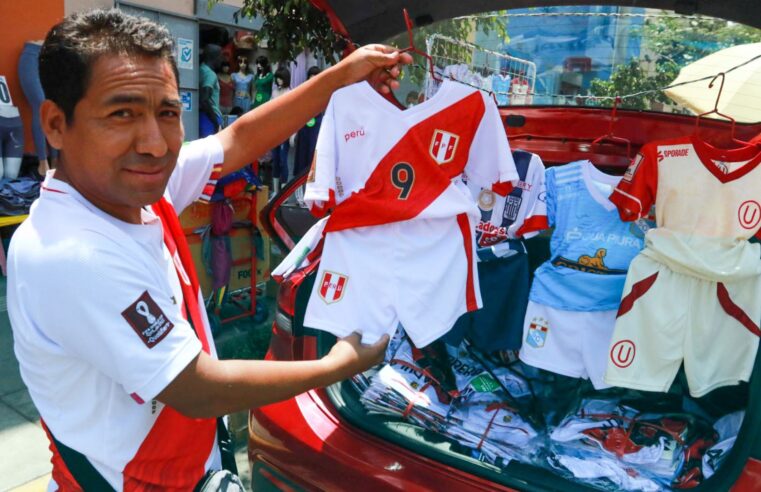 Poca demanda de camisetas en en vísperas del debut de Perú