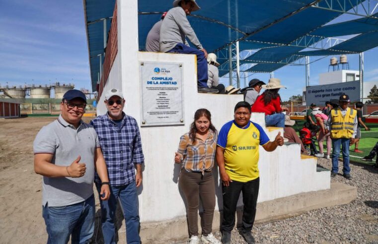Grupo La Joya Mining entrega complejo deportivo en el AA.HH San José La Joya
