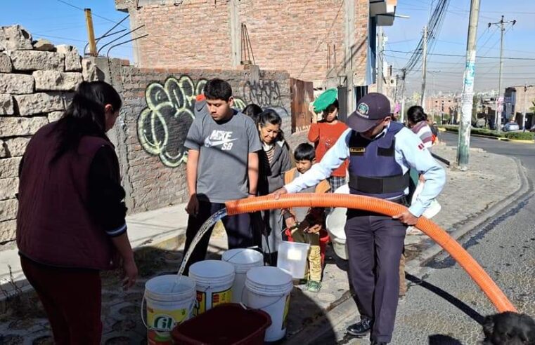 Alrededor del 20% de la población Arequipa espera por el agua.