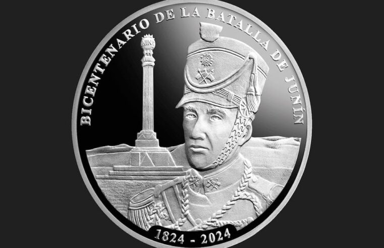 El Banco Central de Reserva del Perú (BCR) emite una moneda conmemorativa del Bicentenario de la Batalla de Junín