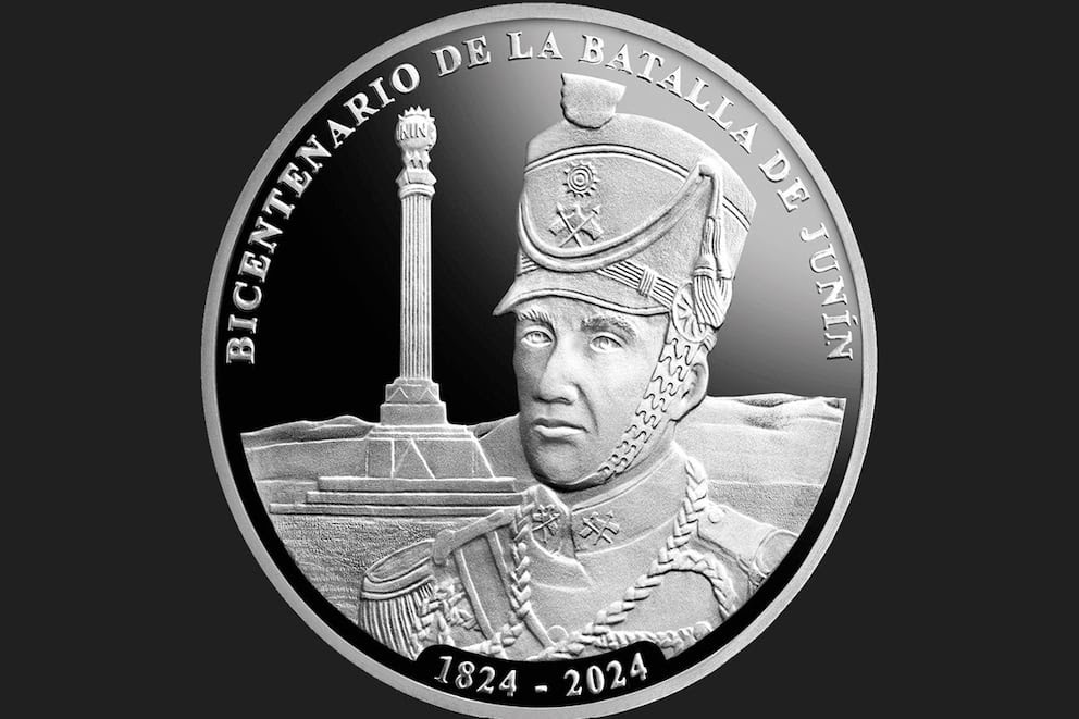 El Banco Central de Reserva del Perú (BCR) emite una moneda conmemorativa del Bicentenario de la Batalla de Junín