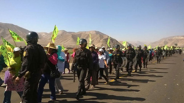 Hoy se realiza primera protesta contra reinicio de Tía María