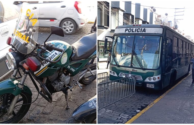 Policía afirma que puede estacionar sus vehículos en zonas rígidas de Arequipa