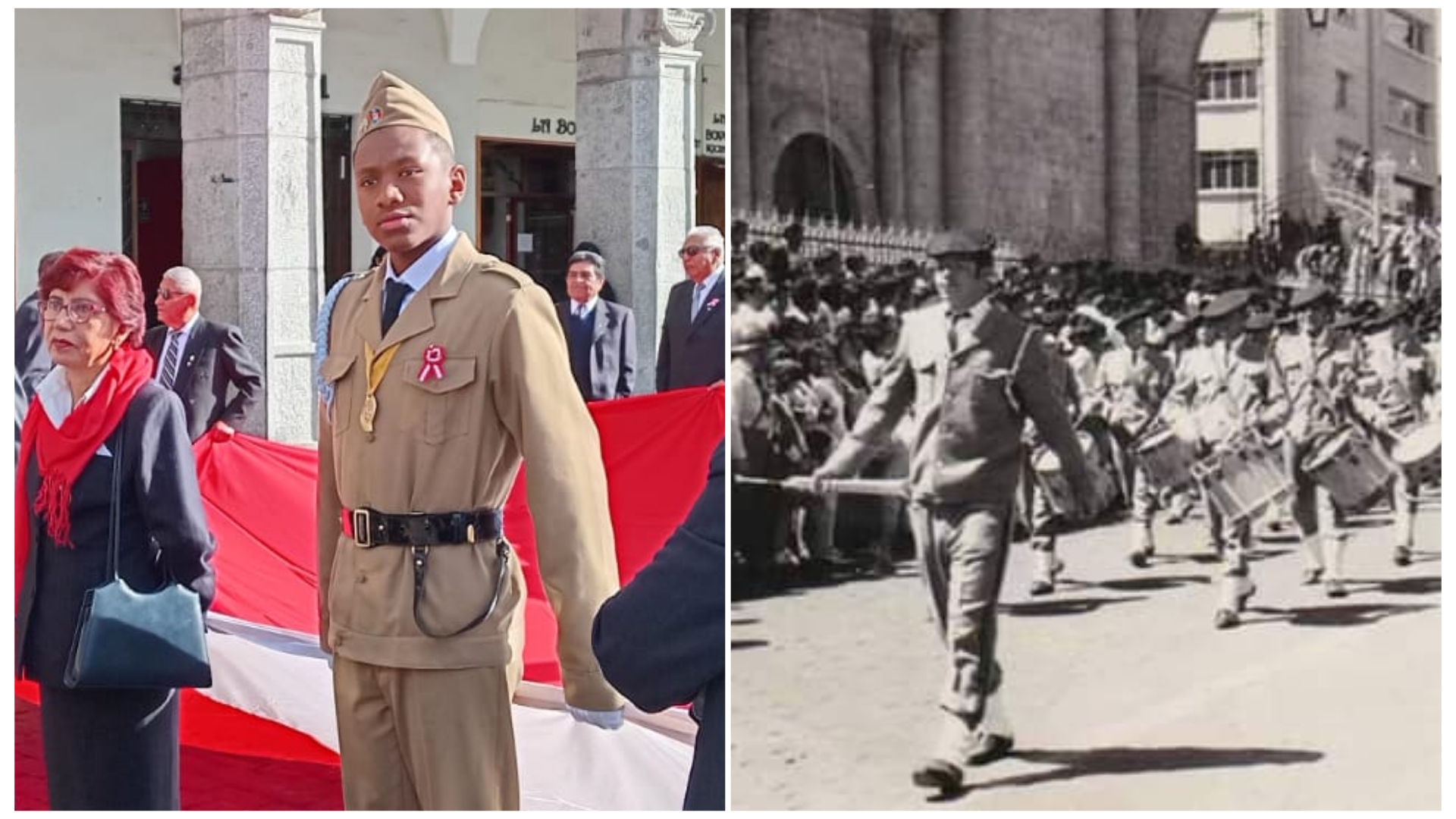 El orgullo de lucir el uniforme caqui del colegio Independencia Americana