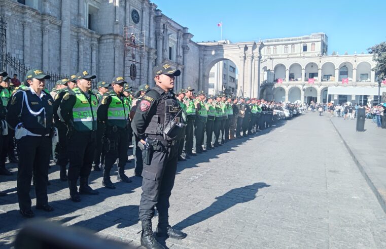 Más de 900 policías asegurarán las festividades por el aniversario de Arequipa