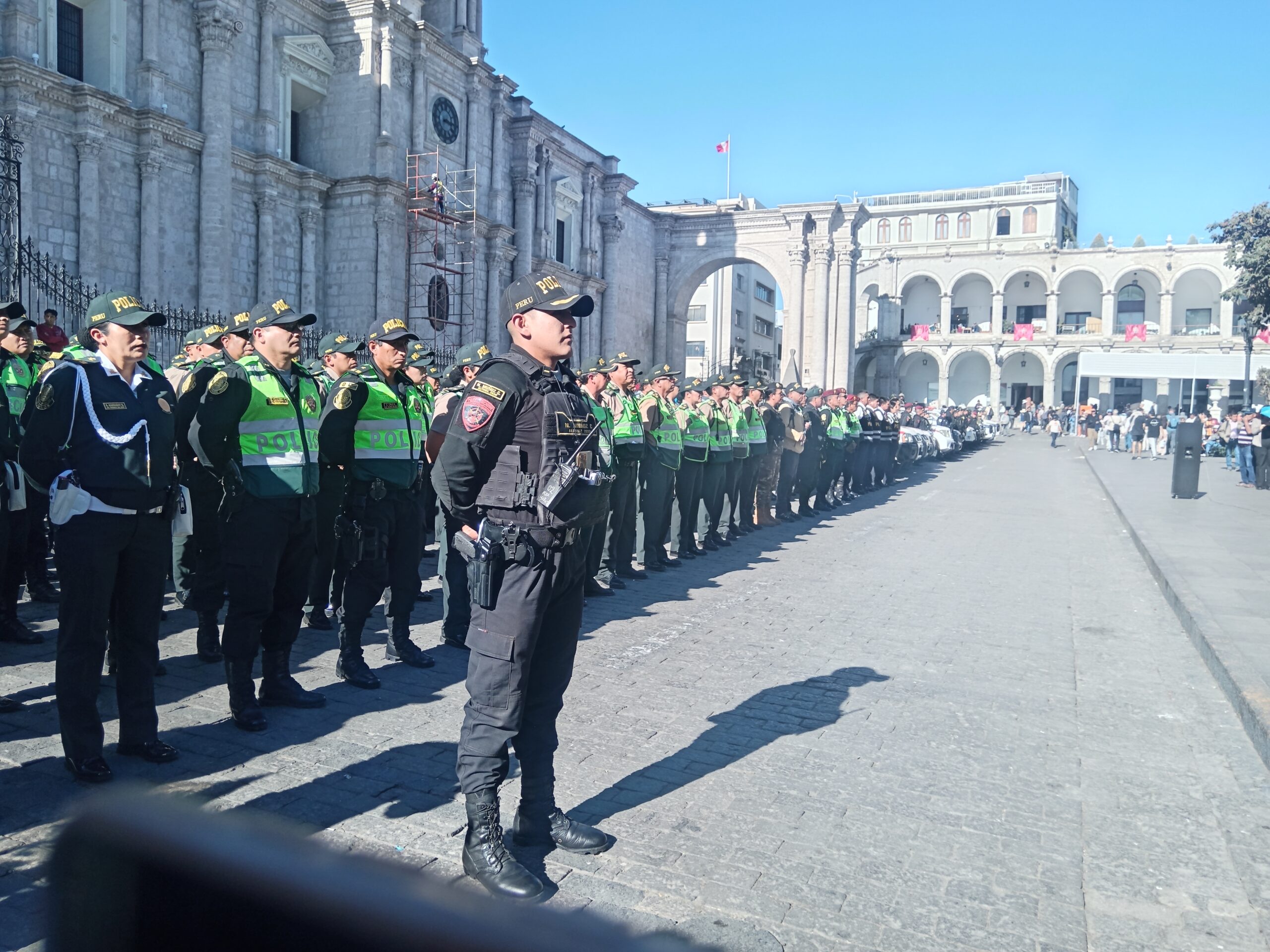 Más de 900 policías asegurarán las festividades por el aniversario de Arequipa