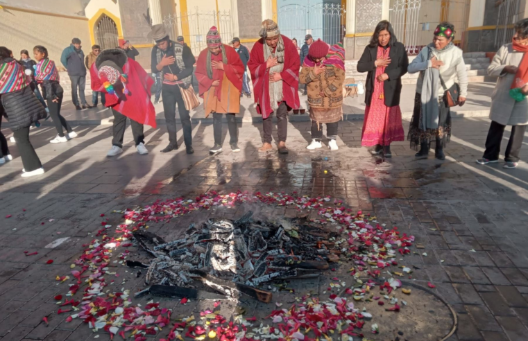 Con ofrenda a la Pachamama celebran primera siembra agrícola