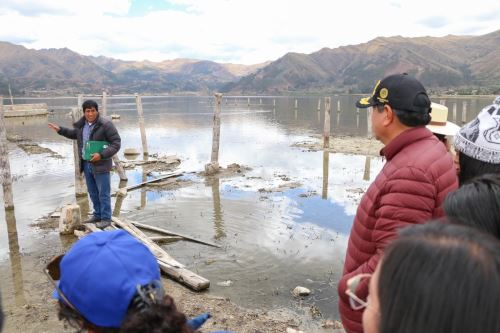 Desabastecimiento de agua potable por descenso del nivel de la laguna de Piuray