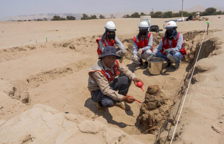 Descubren fardos funerarios de hace más de 800 años