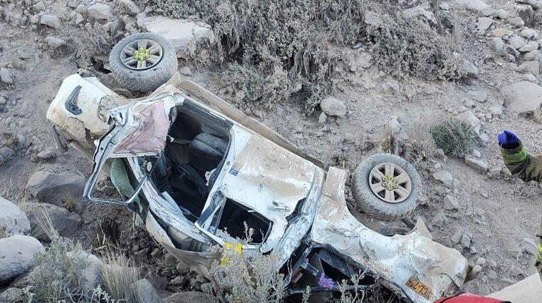 Accidente en Chiguata deja un fallecido y cuatro heridos