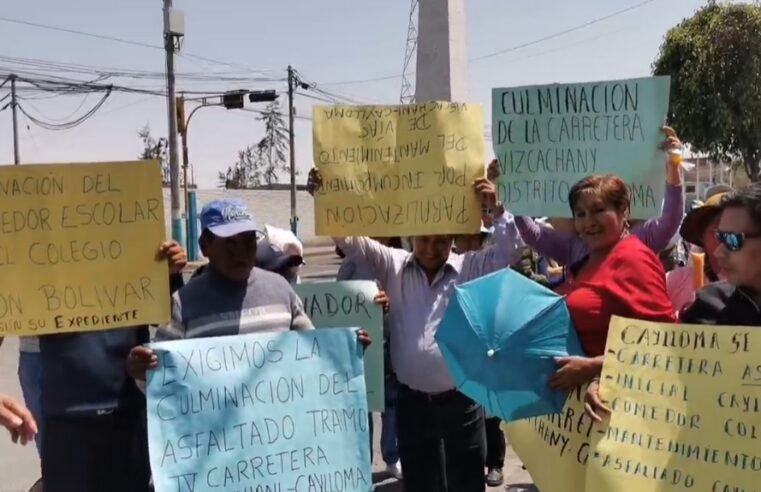 Denuncian avance insatisfactorio en proyectos ejecutados en Caylloma