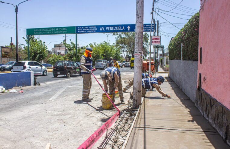 MPA renueva veredas y proyecta nuevas mejoras urbanas