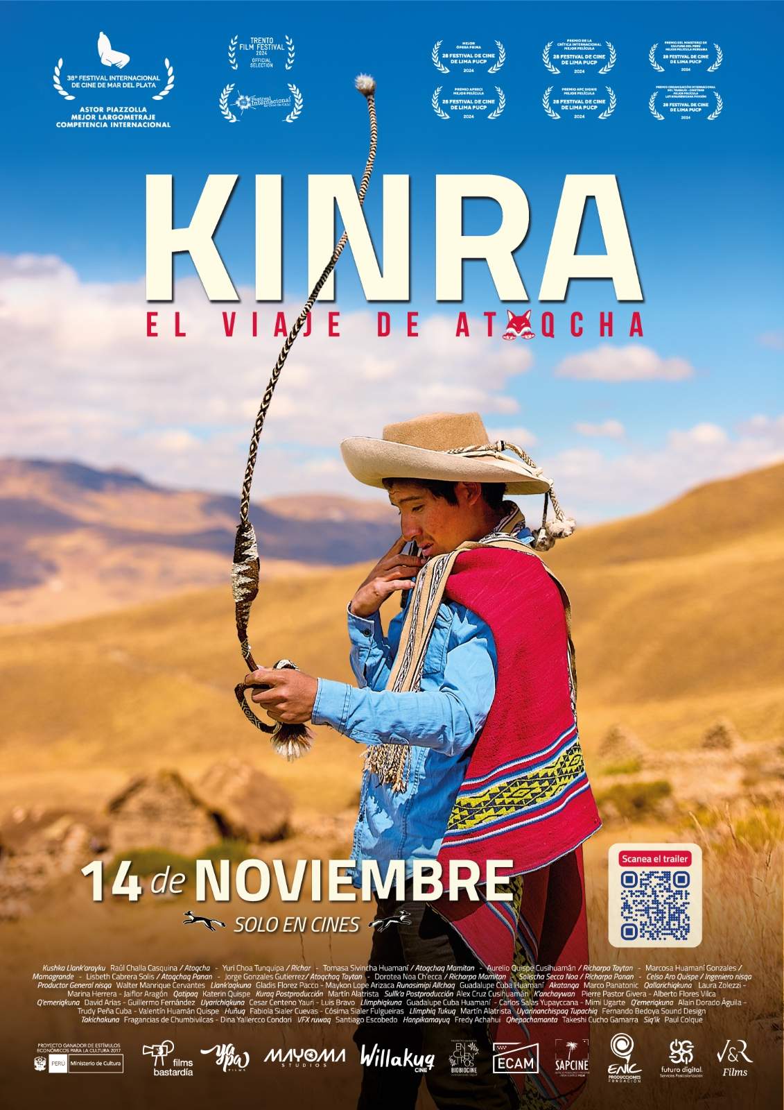 KINRA la premiada película se estrena el 14 de noviembre