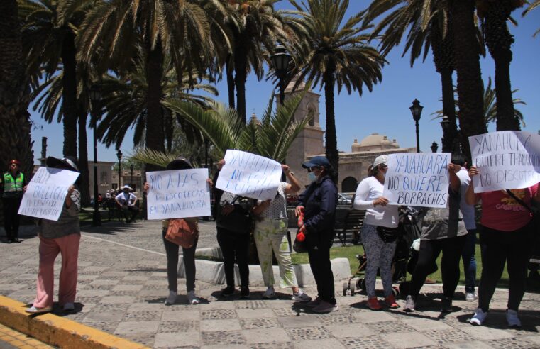 Vecinos de Yanahuara protestan por construcción de discoteca en Av. Ejército