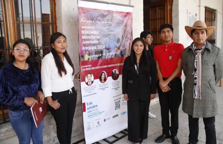 Arequipa será sede del Tercer Encuentro Macro Sur de Juventudes