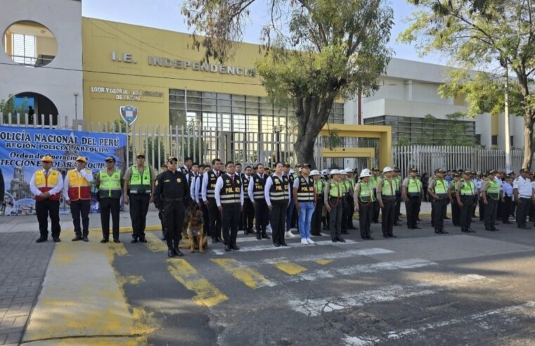 Solo dos colegios en Arequipa reciben servicio policial