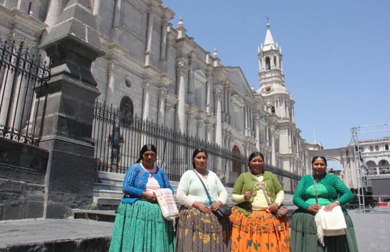 Las Cholitas Escaladoras están en Arequipa