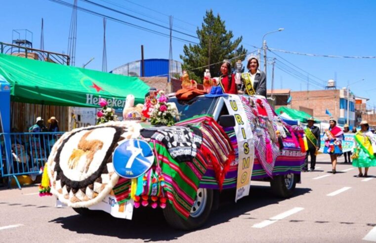 Gran Corso Eco Alegórico llenó de color, música y alegría en San Román