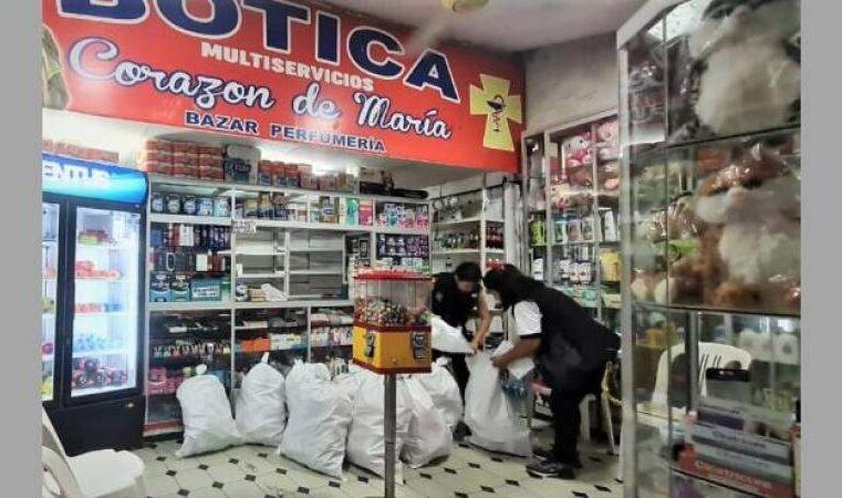 Digemid cierra boticas clandestinas e incautaron medicinas ilegales