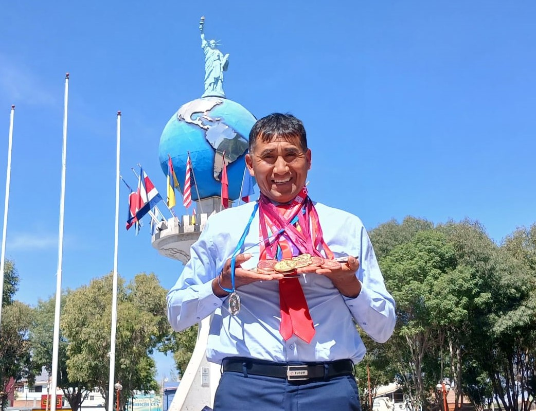 Atleta arequipeño ganó cuatro de oro en nacional de Cajamarca