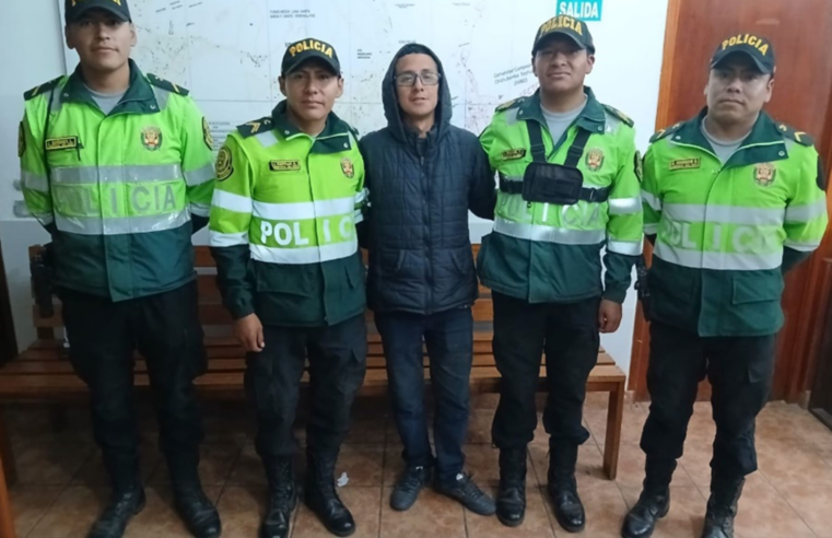 Ubican y rescatan a turista nacional extraviado en cerro de Urubamba