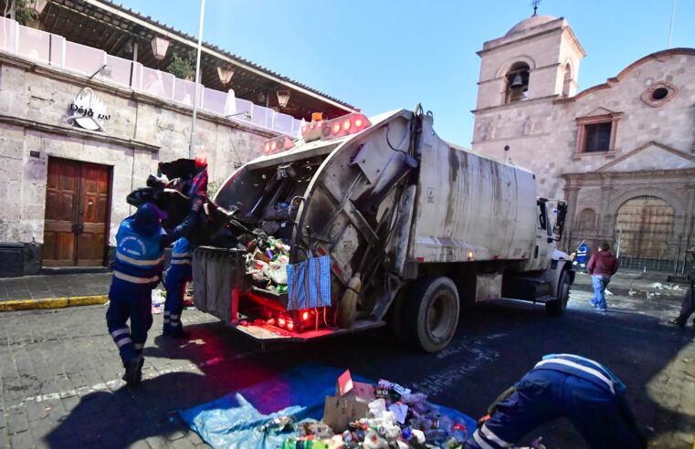 Días feriados dejan más de 150 toneladas de basura cada día