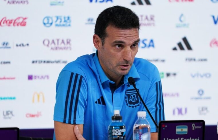 Scaloni no ve la tabla, «lo importante es ganar»