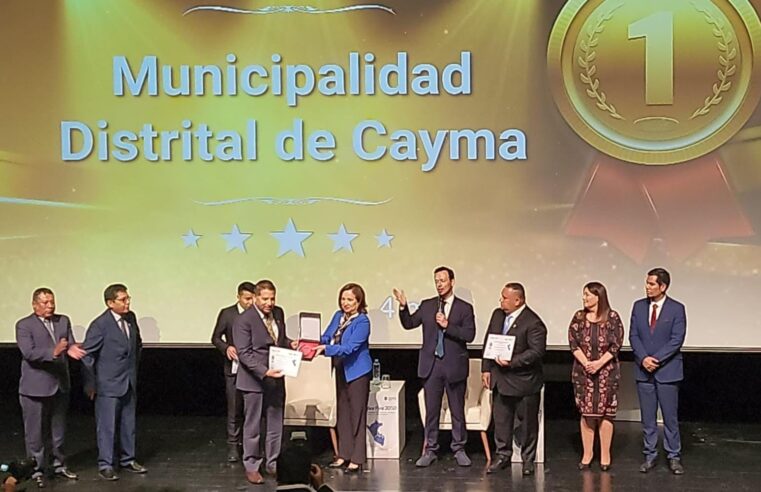 Cayma quedó finalista a nivel nacional en gestión pública