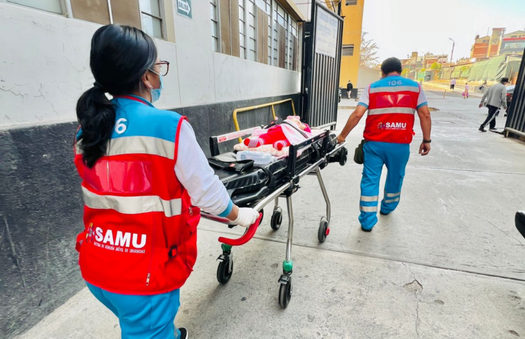 SAMU trasladó a Lima menor de 8 meses que sufrió accidente de tránsito