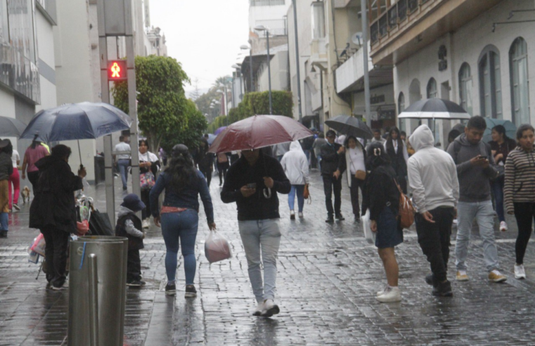 Senamhi anuncia inicio de lluvias en Arequipa