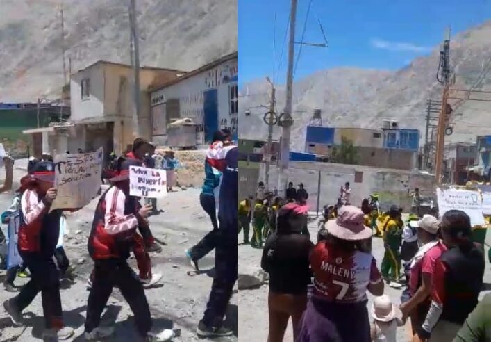 Investigan a directoras por permitir que escolares participen de protestas de mineros