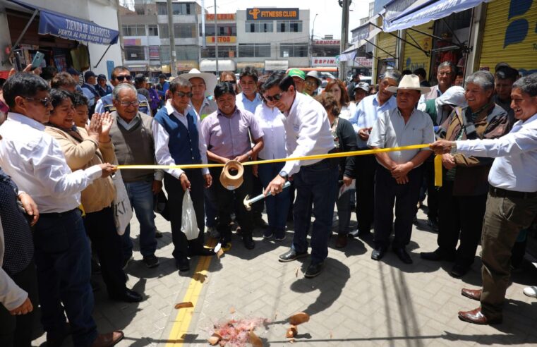 Inauguran obras en Bustamante y y Rivero por casi S/1,5 millones